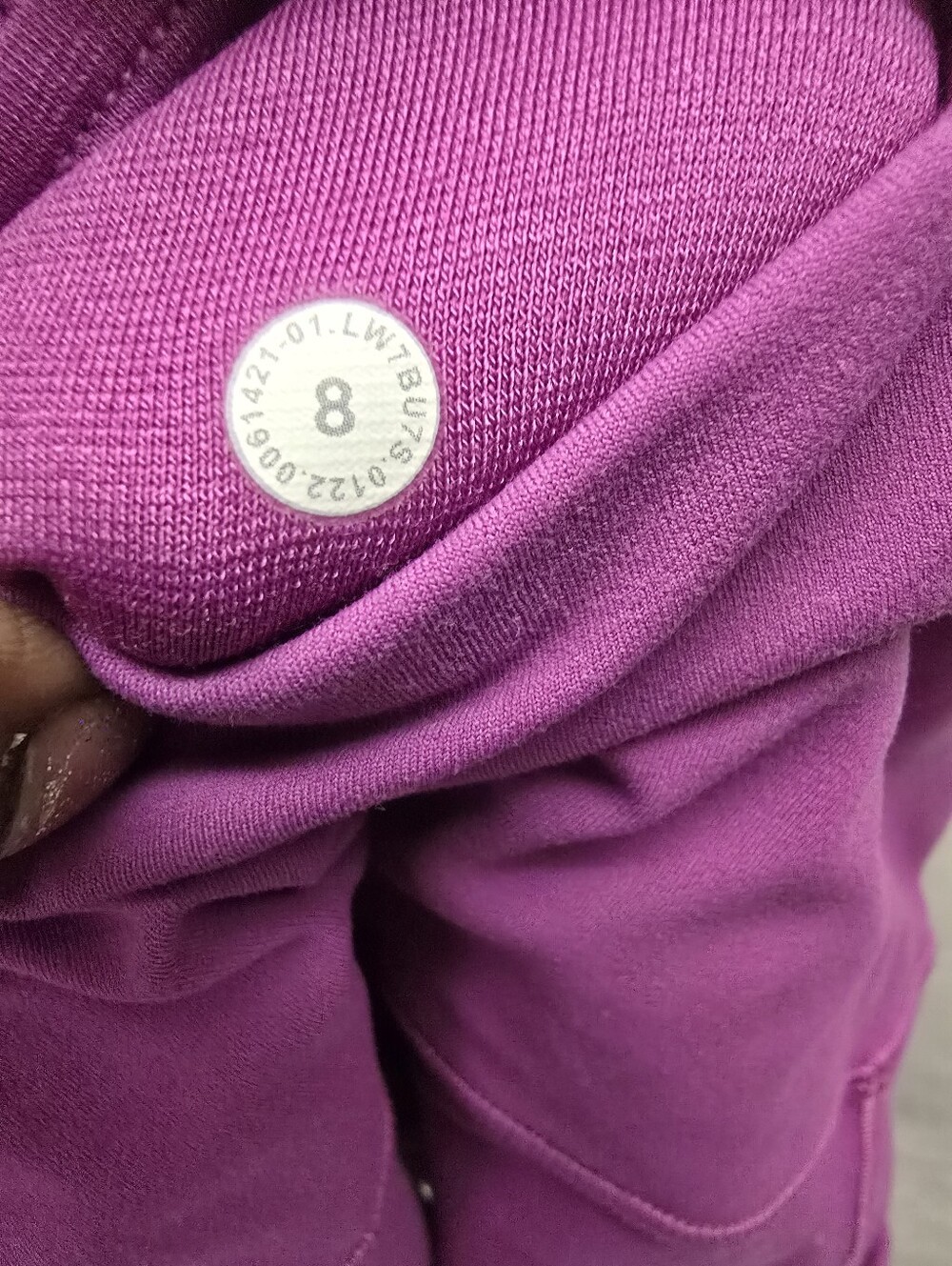 Lululemon Align Women’s High-Waist Purple Bike Shorts with Side Pockets Sz 8 - Picture 5 of 7